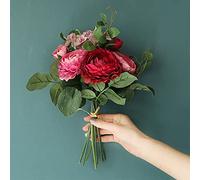 EYRMQWJPC decoración del hogar Flor de Loto con Flores, Hortensia Resistente a los Rayos UV, simulación de Flor, decoración del hogar, Fiesta de Bodas