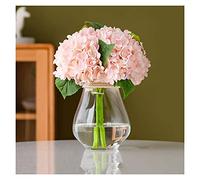 EYRMQWJPC decoración del hogar Ramo de Flores Artificiales de 13,78 Pulgadas, Flores de Seda Artificiales, Hermoso Ramo de hortensias Falsas