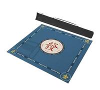 EYRMQWJPC Esterilla de Mahjong, Estera de Mahjong, tapete Mesa for Juegos con Bolsa Transporte, for Naipes Fibra poliéster, Respaldo Goma Antideslizante(Blue,55.1x55.1inch/140x140cm)