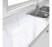 EYRMQWJPC Lámina vinílica de mármol, Kitchen Marble Self Adhesive Wallpaper(Style E,80cm*20m)