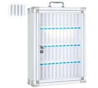 EYRMQWJPC Locker del teléfono Celular de Acero, Caja de Almacenamiento for teléfono Celular Escritorio con Montaje en Pared, Capacidad for 60 teléfonos Varios tamaños(37x19x51cm/15x7x20in)