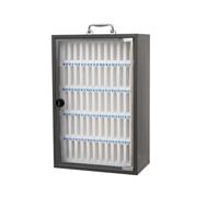 EYRMQWJPC Locker del teléfono Celular de Acero, Casillero for teléfono Celular con manija de Bloqueo combinada, Montaje en Pared, 12-60 Ranuras(60 Slots)