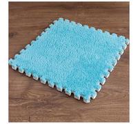 EYRMQWJPC Losetas de moqueta de Felpa con diseño Entrelazado Interlocking Foam Carpet Tiles Pack of 20 Multicolor 30x30x1cm(Dark Blue)