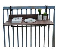 EYRMQWJPC Mesa de Colgar Plegable balcón, Mesa de balcón Colgante con Soporte de barandilla Plegable Ajustable(100 * 37Cm/39.37 * 14.56In)