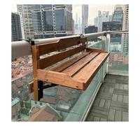 EYRMQWJPC Mesa de Colgar Plegable balcón, Mesa de barandilla de balcón Plegable de Madera Maciza for Exteriores con barandillas de 3 a 11 cm de Ancho(B~90x30CM/35.4x11.8IN)