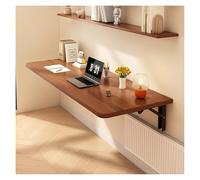 EYRMQWJPC Mesa Plegable Simple, Floating Laptop Desk Wall Mounted Desk Wall Mount Folding Workbench Wall Desk Fold Down, Folding Wall Table Floating(Brown,80 * 24cm/31.5 * 9.4in)