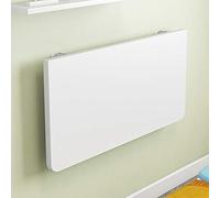 EYRMQWJPC Mesa Plegable Simple, Mesa Flotante multifunción for Ordenador, Cocina, Comedor, Escritorio for Oficina en casa, Ahorra Espacio.(White,100 * 60cm/39 * 24in)