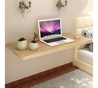 EYRMQWJPC Mesa Plegable Simple, Wall Mounted Fold Down Table, Floating Drop-Leaf Dining Desk, Heavy Duty Folding Workbench(Walnut Color,120 * 40cm/47 * 16in)