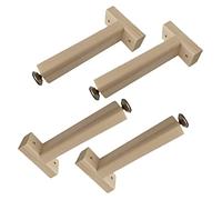 EYRMQWJPC Patas de Madera para sofás Patas de Soporte for Marco Cama Madera Maciza, Patas Muebles, Piezas Repuesto, Paquete 4, Color, 18-39cm(35cm)