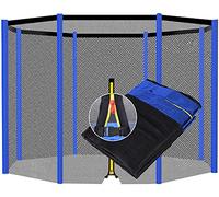 EYRMQWJPC Red de Seguridad de Repuesto, Red de Seguridad Repuesto for trampolín, Varios tamaños Multicolores for Postes 6/8/12(305 Cm - 8 P?Les - Bleu)