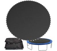 EYRMQWJPC Reemplazo de la Lona del trampolín, Estera de Salto de Repuesto for trampolín Redondo, Color Negro, 1,8-4,9 m, 6-16 pies(10ft (56 Buckles))