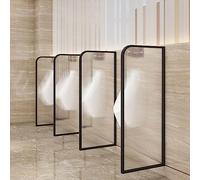 EYRMQWJPC Separador de inodoros, Mampara divisoria for urinarios, mampara for Inodoro, for for baños públicos o de Hotel(Black,4Pcs)