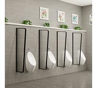 EYRMQWJPC Separador de inodoros, Urinal Partition Divider Screen, Bathroom Toilet Privacy Tempered Glass Panel