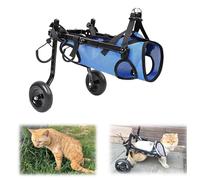 EYRMQWJPC Silla de Ruedas Ligera para Perros Silla de Ruedas for Patas traseras Perro, Ajustable, Ligera, aleación Aluminio, Varios tamaños(XS)