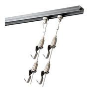 EYRMQWJPC Sistema de rieles para colgar cuadros, Juego de sistema for colgar cuadros con varios tamaños(3ft(91cm) rail,9.8'/3.0m Cord)