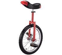 EYRMQWJPC Uniciclo para Entrenamiento del Equilibrio Monociclo for Principiantes, for Adultos y niños, Asiento Ajustable de 16/18 Pulgadas, Multicolor(Red,16 Inch)