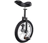 EYRMQWJPC Uniciclo para Entrenamiento del Equilibrio Monociclo for Principiantes, for Adultos y niños, Asiento Ajustable de 16/18 Pulgadas, Multicolor(Black,16 Inch)