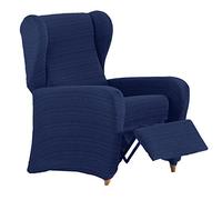 Eysa Aquiles Funda de sillón Relax elástica Ajustable Color Azul 4 Piezas Fabricado en España