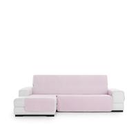 EYSA Bianco Funda Chaise Longue Antideslizante, 240 cm (Medida de sentada) Izquierda Vista Frontal Rosa