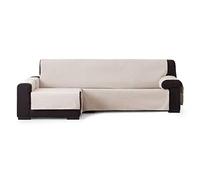 Eysa F338091I Garona Protect Funda de sofá, 90% algodón 10% Poliester, 1/Beige, Chaise Longue 240 cm