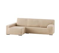 Eysa Funda Chaise Longue elástica, Textura, Beige, 90 x 240-280 x 155 cm
