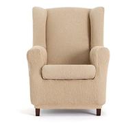 Eysa Funda de sillón orejero elástica Llion 1 Plaza Color 01/Beige