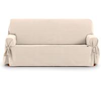 Eysa Funda de sofá 3 plazas con lazos beige 180 - 230 cm