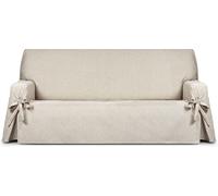 Eysa Funda de sofá hidrófugo 3 plazas con lazos crudo 170-230 cm