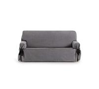 Eysa Funda de sofá Universal de Lazos Rabat 2 Plazas Color 06/Gris Oscuro