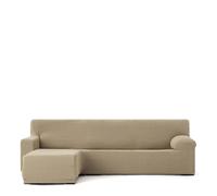 Eysa Funda para Chaise Longue de Brazo Corto Izquierdo JAZ Beige 120 x 120 x 360 cm - Marca EAN: 8432210039297
