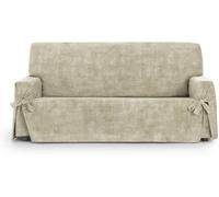 Eysa Funda sofá 3 plazas antimanchas con lazos crudo 180 - 230cm