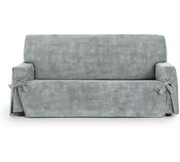 Eysa Funda sofá 3 plazas antimanchas con lazos gris perla 180 - 230cm
