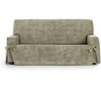 Eysa Funda sofá 3 plazas antimanchas con lazos visón 180 - 230cm