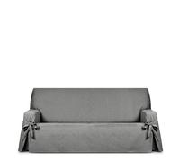 EYSA Genna Funda de sofá con Lazos Antimanchas 4 plazas Color Gris