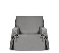 EYSA Genna Funda de sofá con Lazos Antimanchas 1 Plaza Color Gris