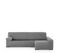 Eysa Italia Ulises Funda Chaise Longue elástica, Tela, Gris, 250-310 cm