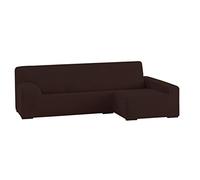 Eysa Italia Ulises Funda Chaise Longue elástica, Textura, Marron, 250-310 cm