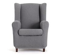 Eysa Llion Funda de sillón orejero elástica 1 Plaza Color 06 Gris
