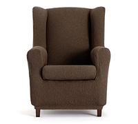 Eysa Funda de sillón orejero elástica Llion 1 Plaza Color 07/Marrón