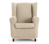 Eysa Llion Funda de sillón orejero elástica 70-90cm de Respaldo, Crudo