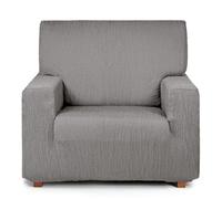 Eysa Luz Funda de sillón elástica para sillón 1 Plaza de 80-100cm (Medida Respaldo), Color Gris.