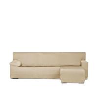 Eysa Luz Funda de sofá Chaise Longue 250-315cm Brazo Corto Derecho Vista Frontal Beige
