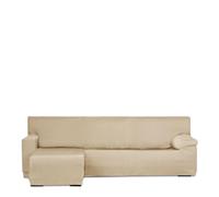 Eysa Luz Funda de sofá Chaise Longue Mini 200-250cm Brazo Corto Izquierdo Vista Frontal Beige