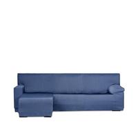 Eysa Luz Funda de sofá para Chaise Longue con el Brazo Corto Lado Izquierdo Vista Frontal Color Azul