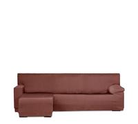 Eysa Luz Funda de sofá para Chaise Longue con el Brazo Corto Lado Izquierdo Vista Frontal Color Caldera