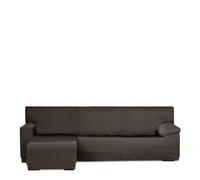 Eysa Luz Funda de sofá para Chaise Longue con el Brazo Corto Lado Izquierdo Vista Frontal Color marrón