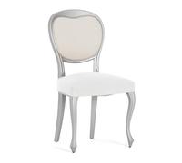 Eysa Pack de 2 Fundas bielásticas para Silla sin Respaldo Color Blanco diseño Harlem