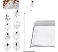 EYSAFT Soporte de piso para monitor de bebé compatible con Nanit Pro y Flex Stand, Infant Optics DXR-8 Pro, VTech VM819/RM7764HD/5764, Momcozy, eufy E110, HelloBaby, nooie IPC100, Motorola VM75/VM50G