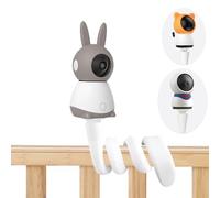 EYSAFT Soporte para monitor de bebé, compatible con BOIFUN Baby 2S/5S/6T, ieGeek Baby 1T, DEATTI BM101-M, cámaras de bebé con rosca de 1/4 pulgadas, ajustable y portátil