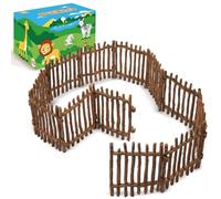 EYSCOTA Valla de juguete realista, gran accesorio de panel de esgrima de corral Playset, juguete de valla de granja para establo paddock caballo establo figuras de caballos, regalo educativo para